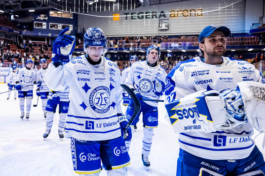 Leksands Joonas Lyytinen jublar