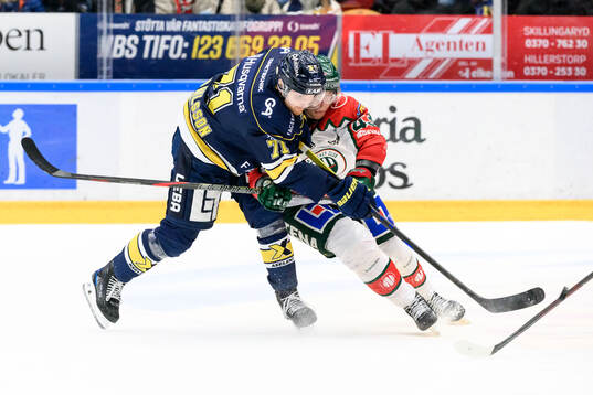 HV71s William Ignberg Nilsson och Frölundas Tom Nilsson
