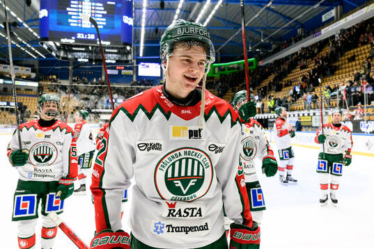 Frölundas Filip Cederqvist jublar