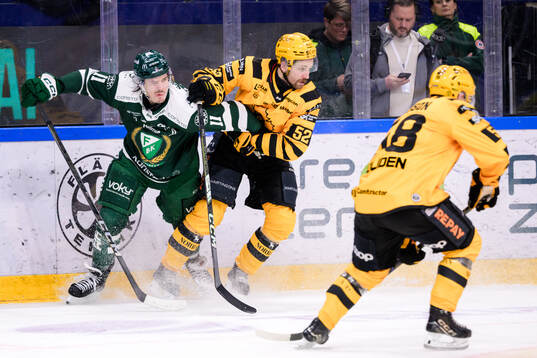Färjestads Joakim Nygård och Skellefteås Arvid Lundberg