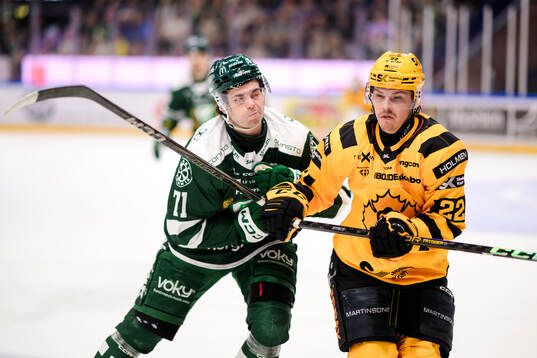 Färjestads Viktor Lodin och Skellefteås Jonathan Johnson