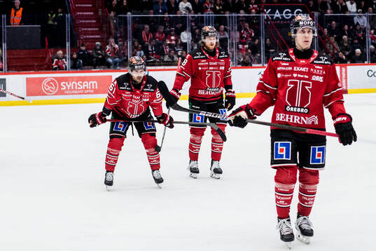 Örebros Ludvig Larsson, Linus Arnesson och Robert Leino