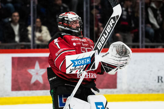 Örebros målvakt Jhonas Enroth jublar