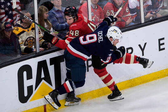 Thomas Harley of Canada and Jack Eichel of USA