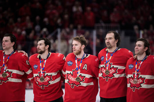 Thomas Harley, Anthony Cirelli, Connor McDavid, Mark Stone