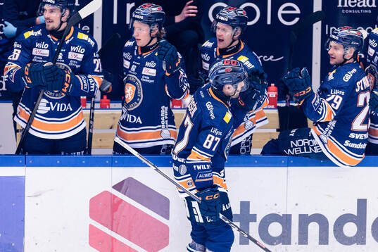 Växjös Robert Rosén jublar