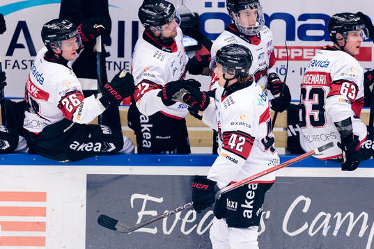Malmö Redhawks Robin Salo jublar
