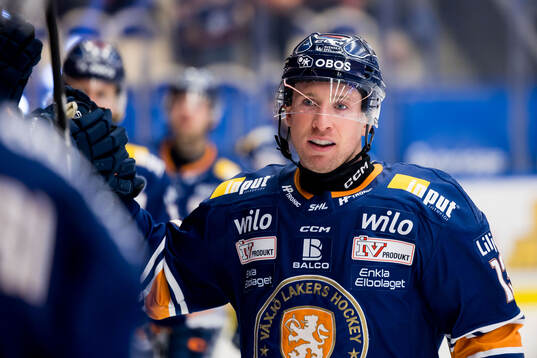 Växjös Dylan McLaughlin jublar