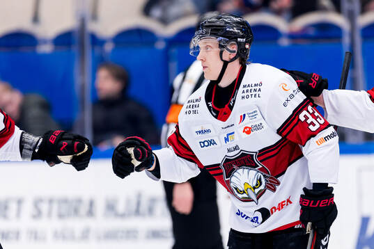 Malmö Redhawks Lassi Thomson jublar