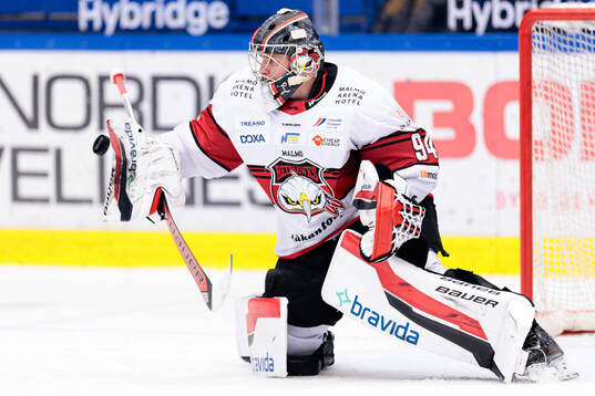Malmö Redhawks målvakt Marek Langhamer
