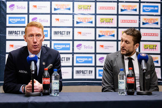 Växjös tränare Jörgen Jönsson och Malmö Redhawks