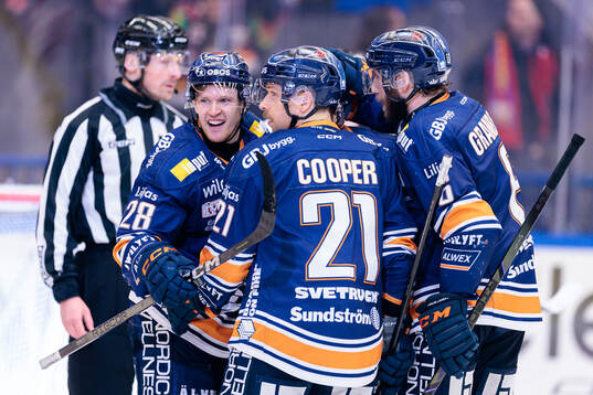 Växjös Hugo Gustafsson, Brian Cooper och Petter Granberg