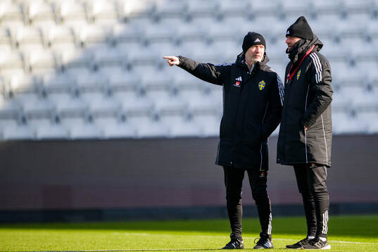 Head coach Peter Gerhardsson and assistant coach Magnus