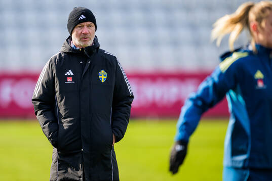 Head coach Peter Gerhardsson of the women's national