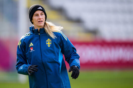 Sofia Jakobsson of the women's national football team of