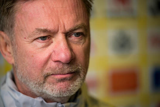 Head coach Peter Gerhardsson of the women's national