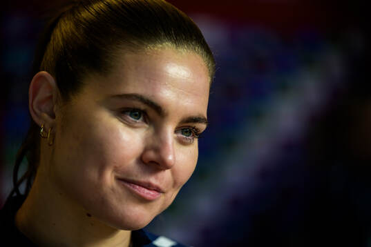 Signe Bruun of the Danish women's national football team is