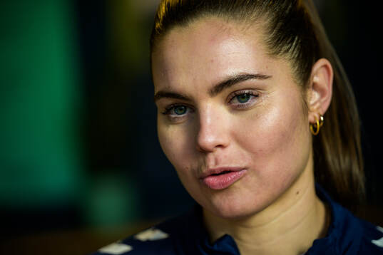 Signe Bruun of the Danish women's national football team is