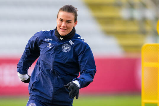 Katrine Veje of the Danish women's national football team