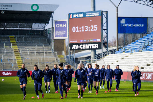 Players of the Danish women's national football team
