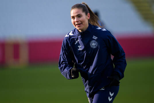 Signe Bruun of the Danish women's national football team at