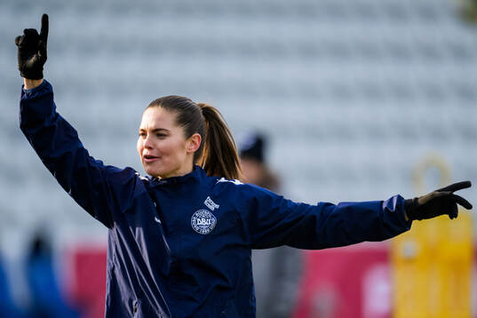Signe Bruun of the Danish women's national football team at