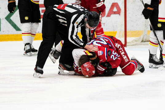 Timrås Linus Nässén och Brynäs Bobby Trivigno
