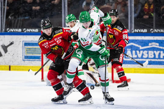 Luleås Jesper Sellgren och Rögles Simon Zether