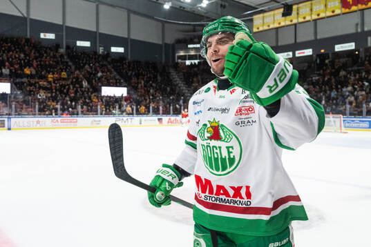 Rögles Josh Dickinson jublar