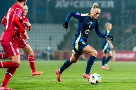 Hanna Bennison of Sweden Denmark