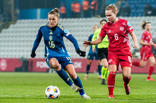 Filippa Angeldahl of Sweden and Josefine Hasbo of Denmark