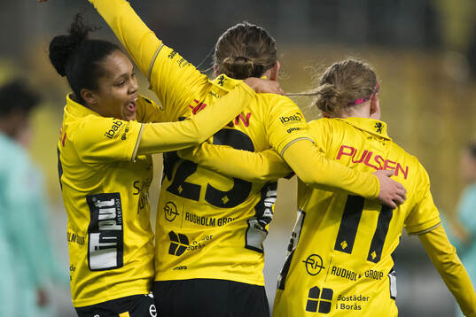 Elfsborgs Vanessa Lopez, Ellen Nilsson och Leann Nyström