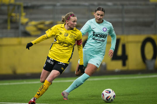 Elfsborgs Leann Nyström och Jitexs Ellicia Andersson