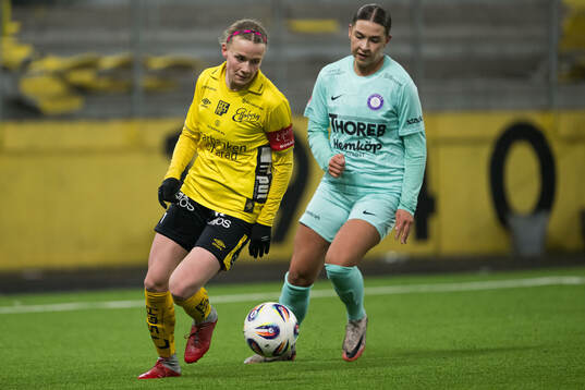 Elfsborgs Leann Nyström och Jitexs Ellicia Andersson