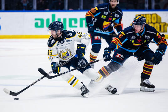 Södertäljes Sebastian Dyk och Djurgårdens Edvin