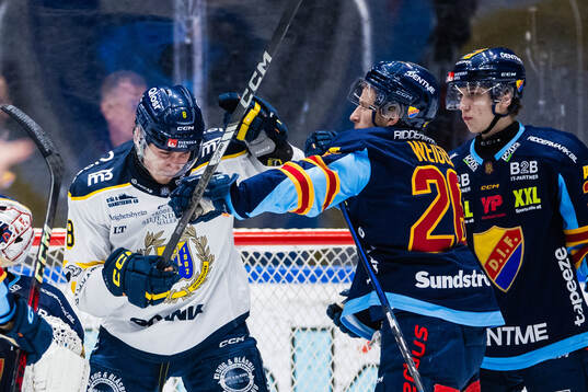 Södertäljes William Wiå och Djurgårdens Fredric Weigel