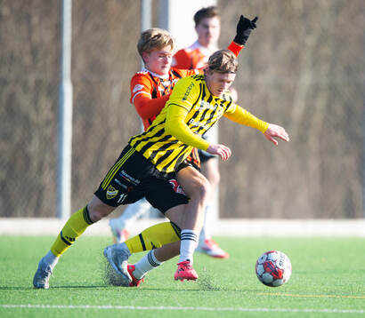 IFK Hässleholms Kasper Månsson i träningsmatchen mellan