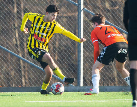 IFK Hässleholms Ali Reza Nazari fintar Kristianstads