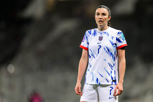 Ingrid Syrstad Engen of Norway looks dejected