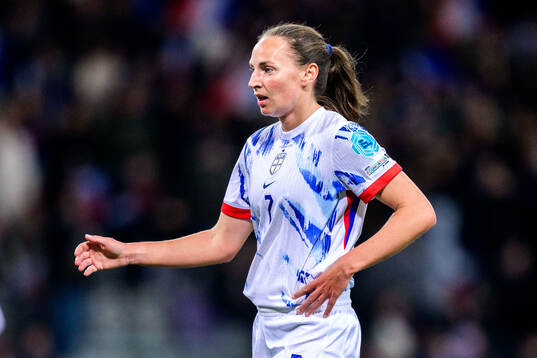 Marit Bratberg Lund of Norway looks dejected