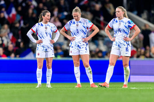 Tuva Hansen, Guro Bergsvand and Mathilde Harviken of Norway