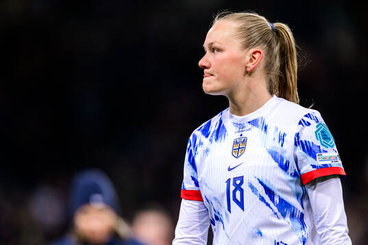 Frida Maanum of Norway looks dejected
