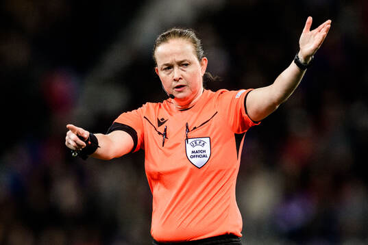 Referee Cheryl Foster