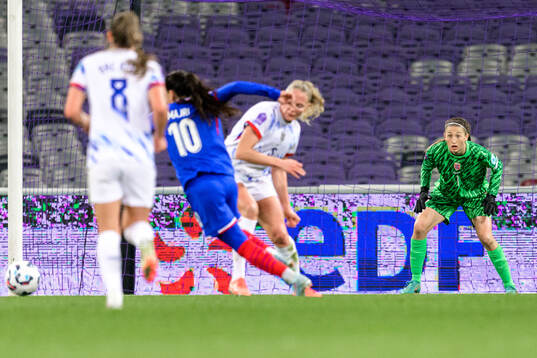 Goalkeeper Cecilie Fiskerstrand of Norway