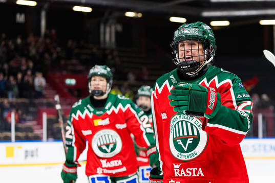 Frölundas Hanna Olsson jublar