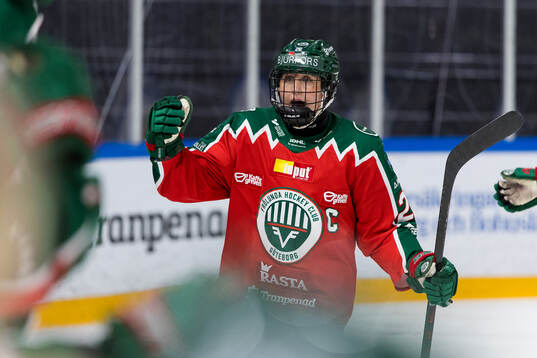 Frölundas Hanna Olsson jublar