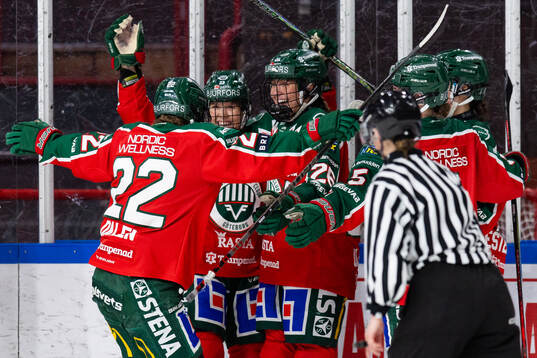 Frölundas Hanna Olsson jublar