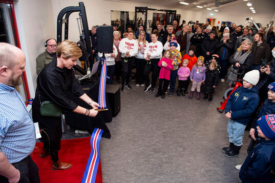 Kovlands Ishockeyförening har byggt en ny gymlokal som