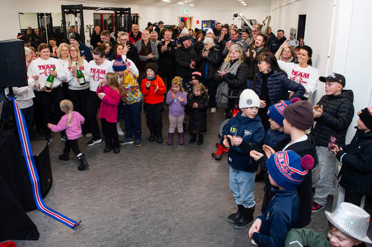 Kovlands Ishockeyförening har byggt en ny gymlokal som