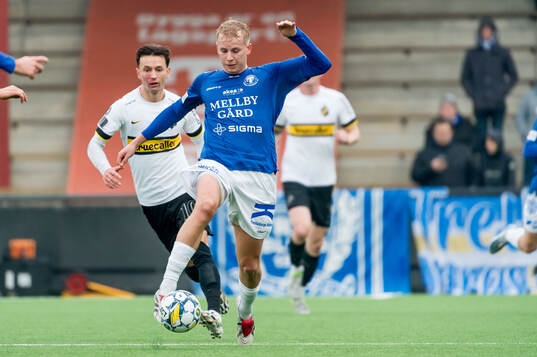 Trelleborgs Jakob Andersson och AIKs Bersant Celina